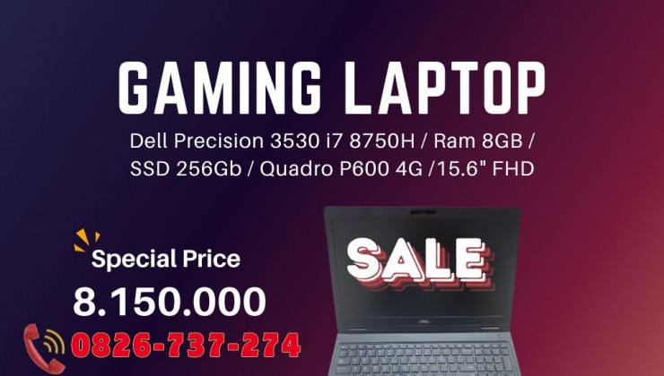 Laptop Dell 3530 i7 - Giá 8.650.000 VNĐ - Tặng Kèm Chuột Không Dây!